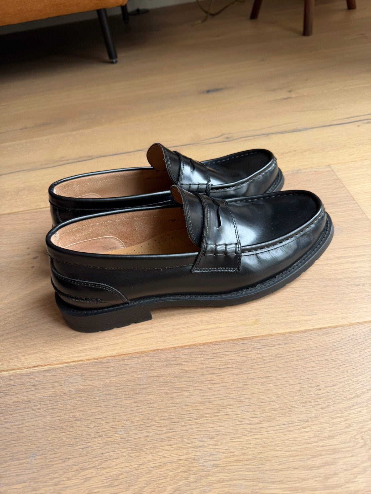 Mango Man chunky loafers 42, Ophalen of Verzenden, Zo goed als nieuw, Zwart, Loafers