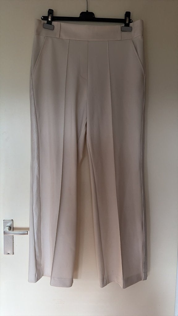 Studio Anneloes Rae Shiny Bonded Trousers – Off White XXL, Kleding | Dames, Studio Anneloes, Verzenden, Wit, Maat 42/44 (L)