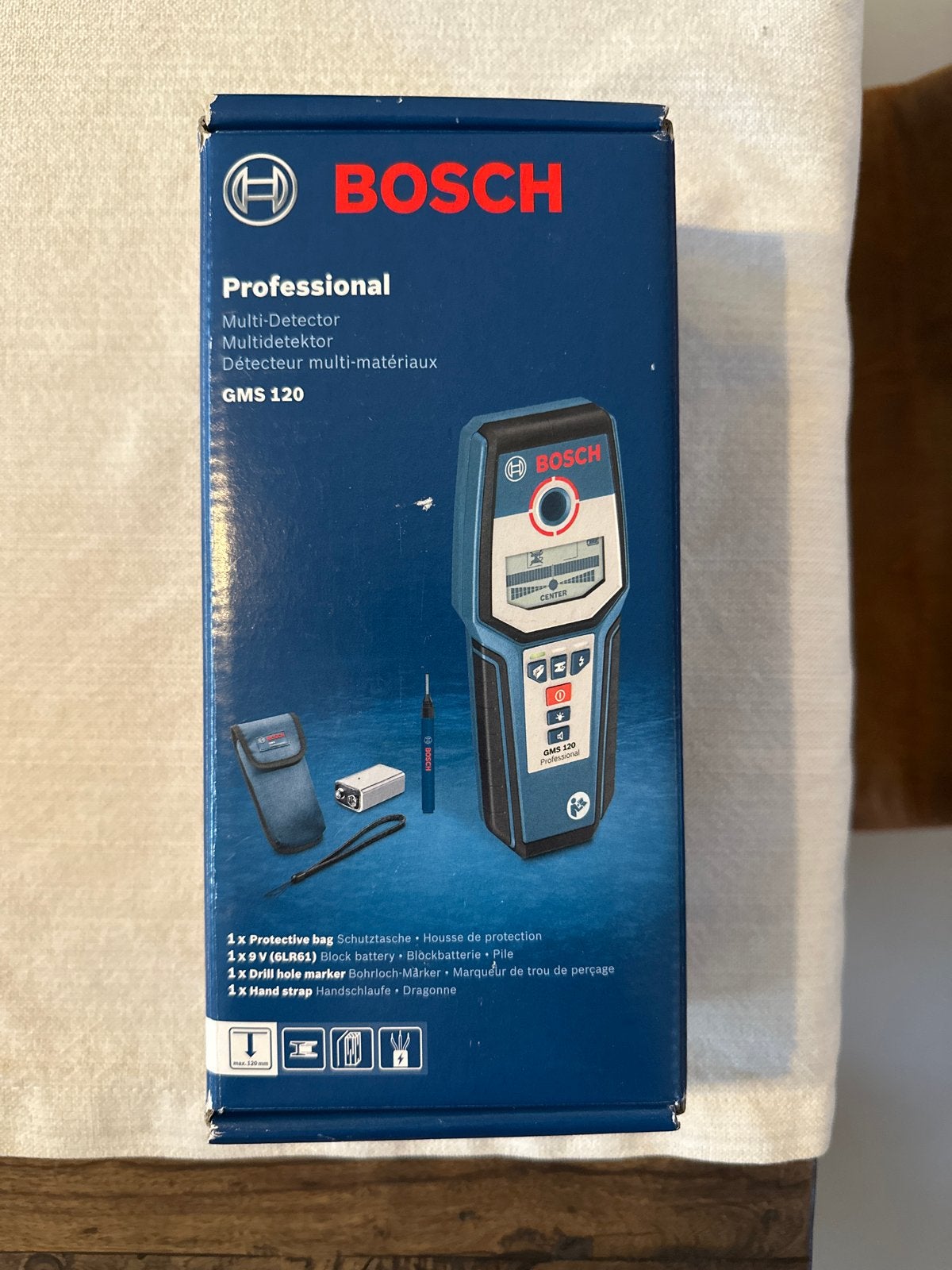 Bosch Professional Multidetector GMS 120 - Nieuw in doos, Doe-het-zelf en Verbouw, Gereedschap | Handgereedschap, Verzenden, Nieuw