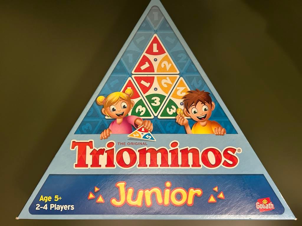 Triominos Junior bordspel, Drie of vier spelers, Ophalen of Verzenden, Zo goed als nieuw