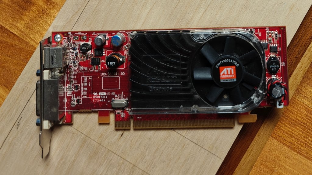 AMD ATI Radeon HD 3450 DMS59, Computers en Software, Gebruikt, AMD, Ophalen of Verzenden, Tv-Out