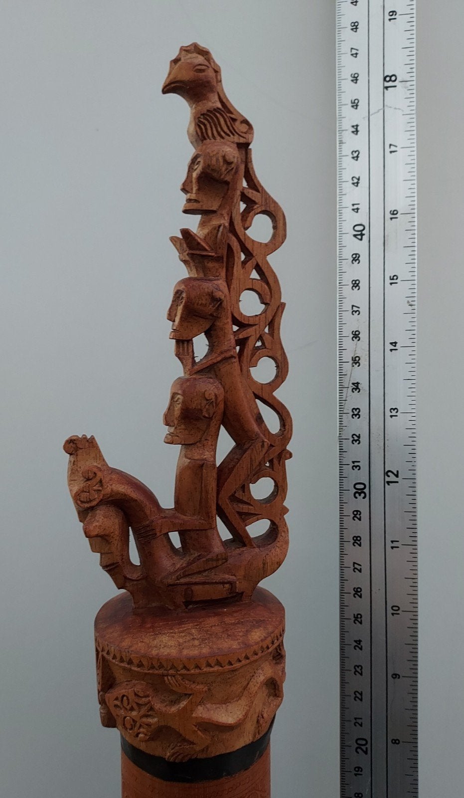Batak kalender (Porhalaan) Medicijnkoker, Hout, Bruin, Handgemaakt, Ophalen of Verzenden