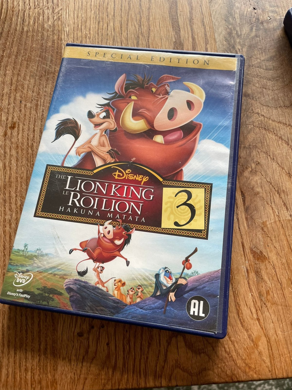 Dismey dvd lion king 3, Gebruikt, Tekenfilm, Alle leeftijden, Nederlands