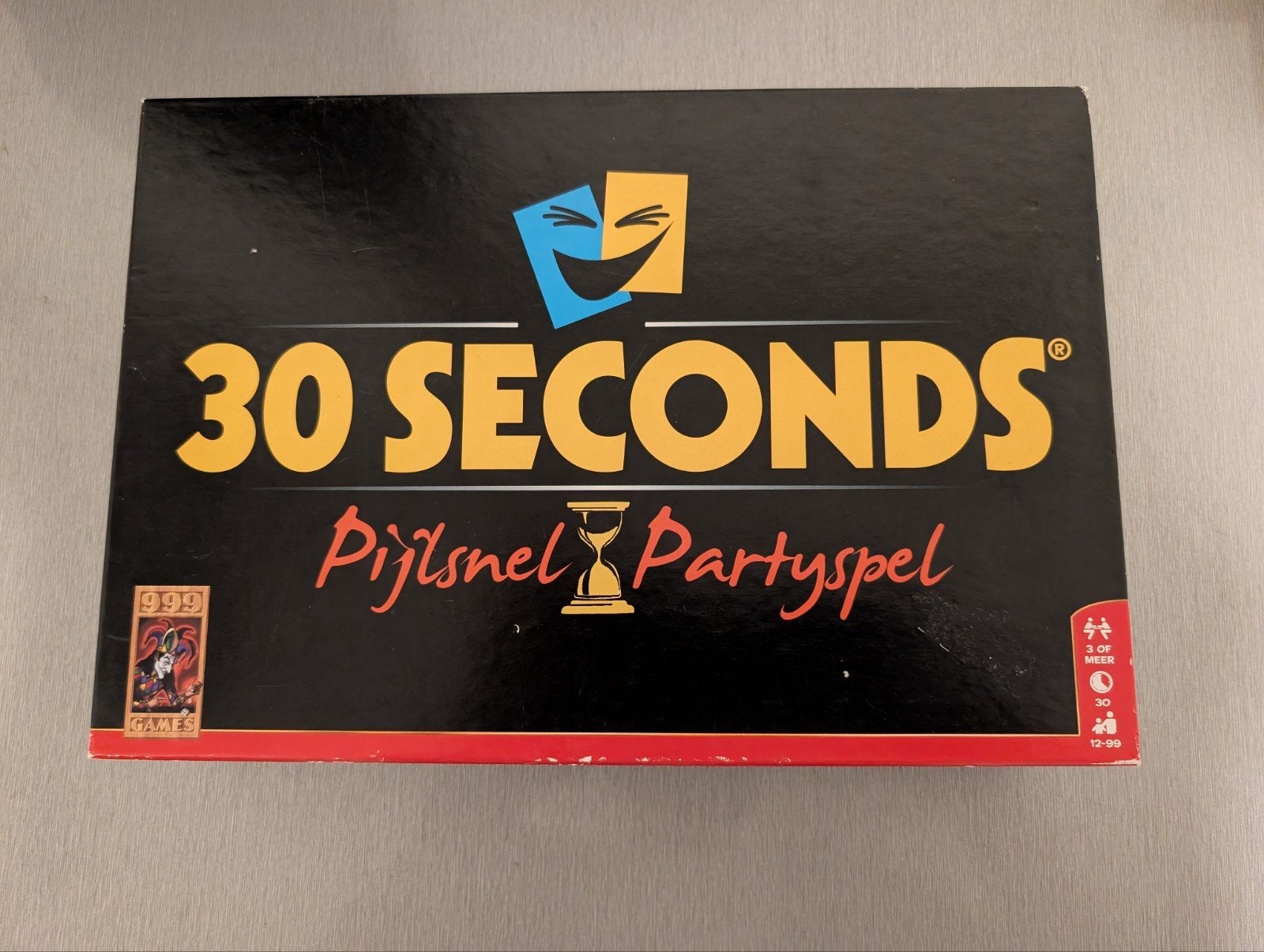 30 Seconds Pijlsnel Partyspel - Hilarisch en zenuwslopend!, Drie of vier spelers, Ophalen of Verzenden, Gebruikt, 999 Games