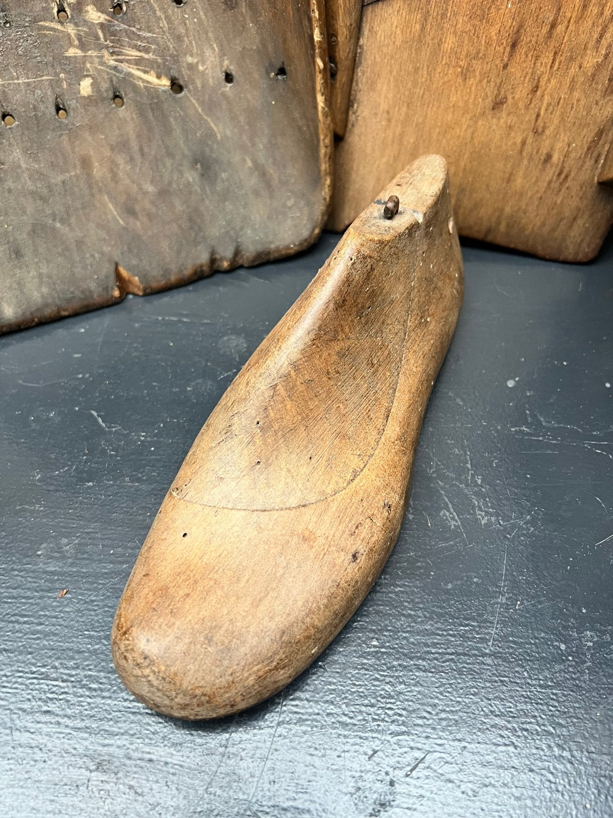Houten schoen schoenleest schoenmal, Antiek en Kunst, Ophalen