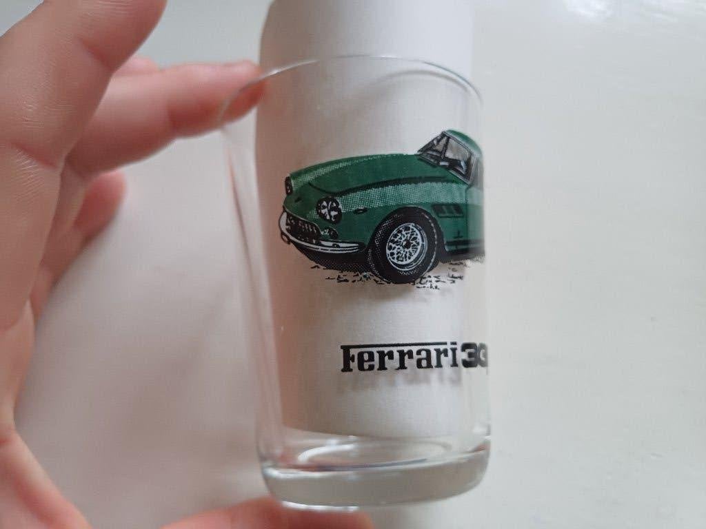 vintage drinkglas Ferrari 330 GT, Ophalen of Verzenden, Gebruikt, Overige typen