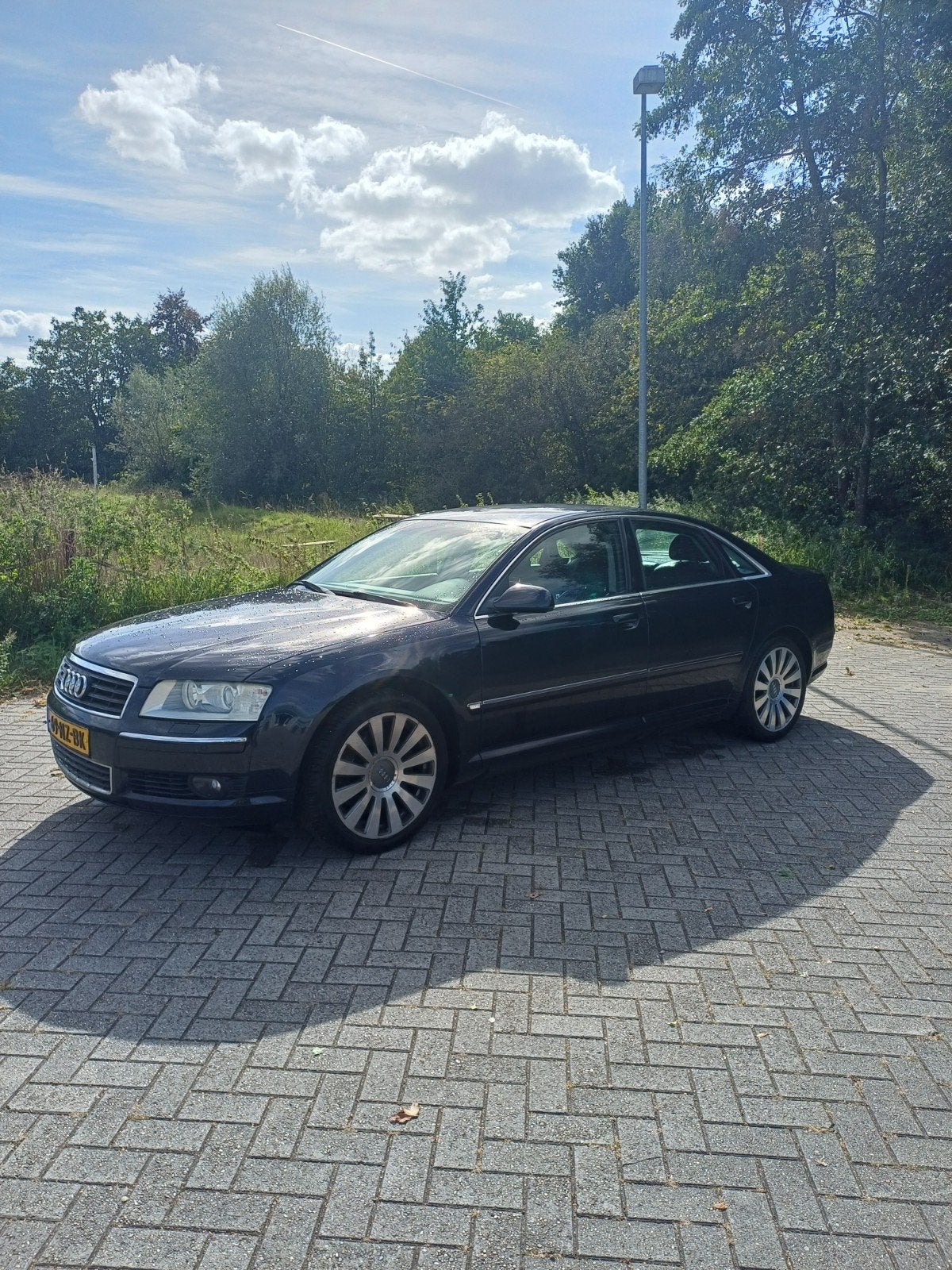 Audi A8 3.7 Quattro | BOMVOL | 19 inch | ALCANTARA + LEER, Auto's, Automaat, Xenon verlichting, 8 cilinders, Blauw