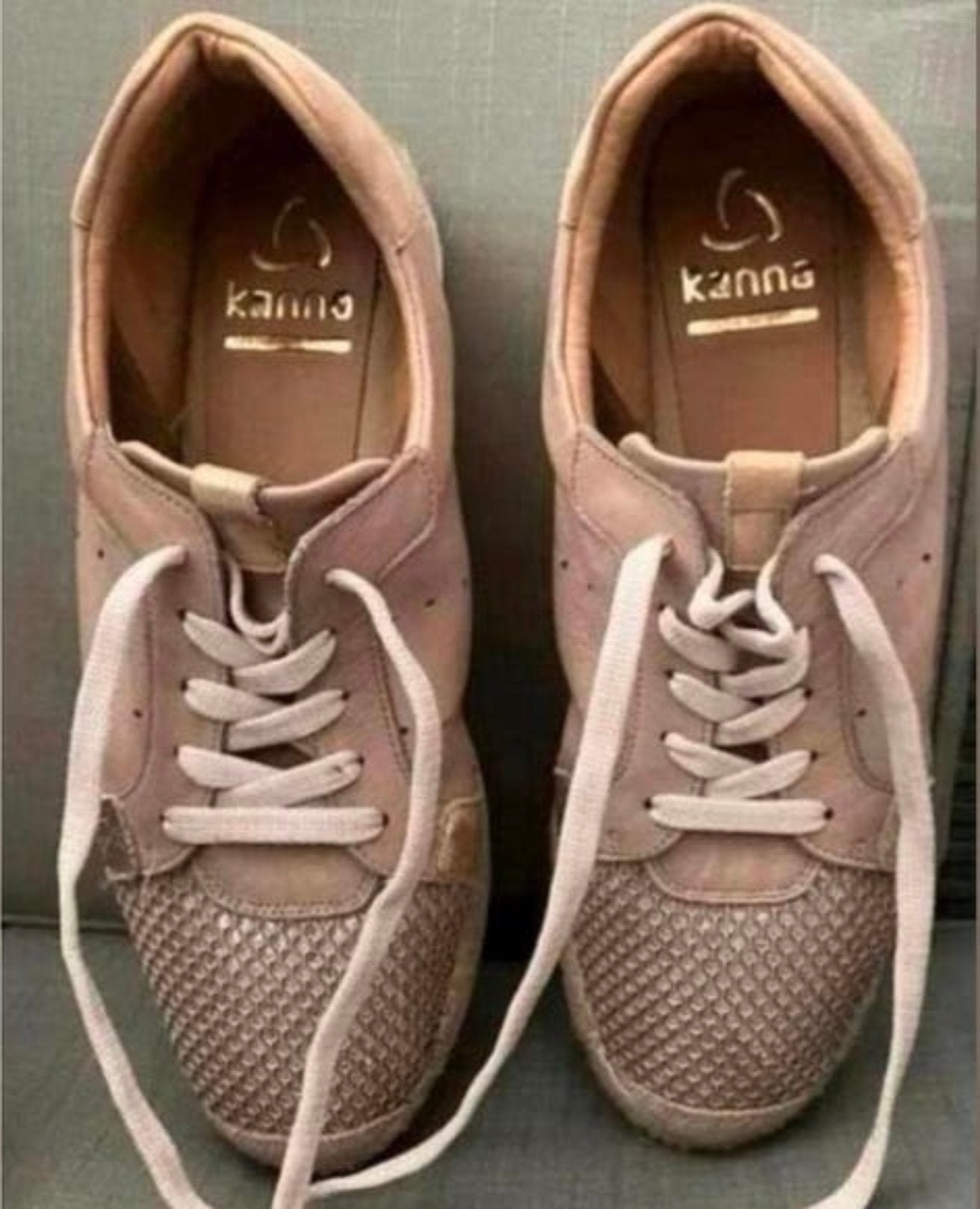 KANNA ROZE ZACHT LEREN SPAANSE SNEAKERS,1x gedragen,maat 40, Ophalen of Verzenden, Roze, Sneakers of Gympen, Zo goed als nieuw