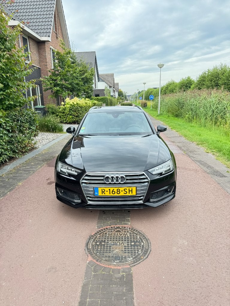 Audi A4 2.0 TDI 150pk S Tronic 2018 Zwart, Auto's, 4 cilinders, A4, Stationwagon, Diesel