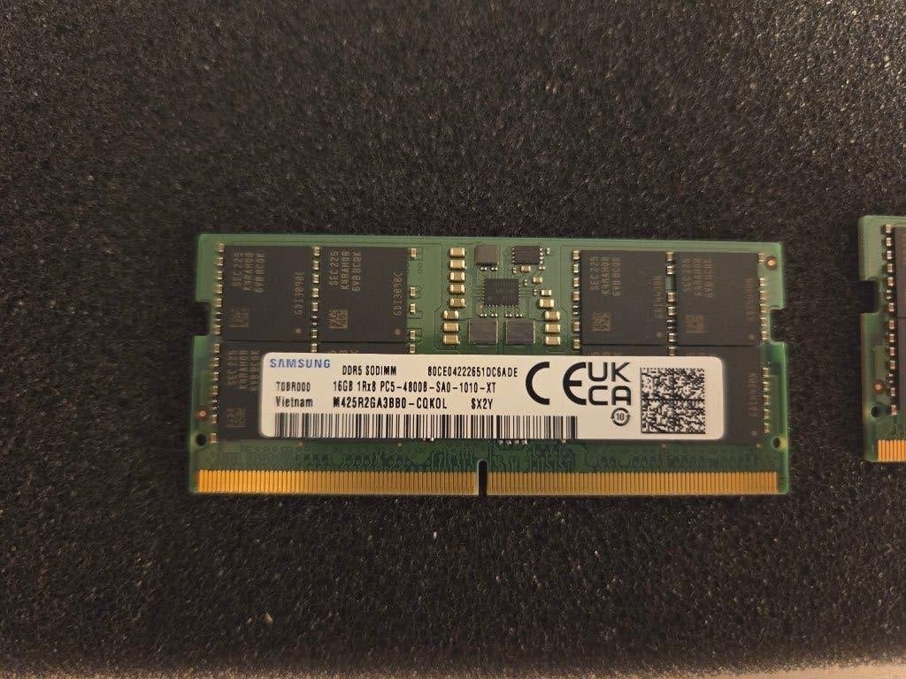 16Gb DDR5 SODIMM, Computers en Software, RAM geheugen, Ophalen, Zo goed als nieuw, DDR5, Laptop