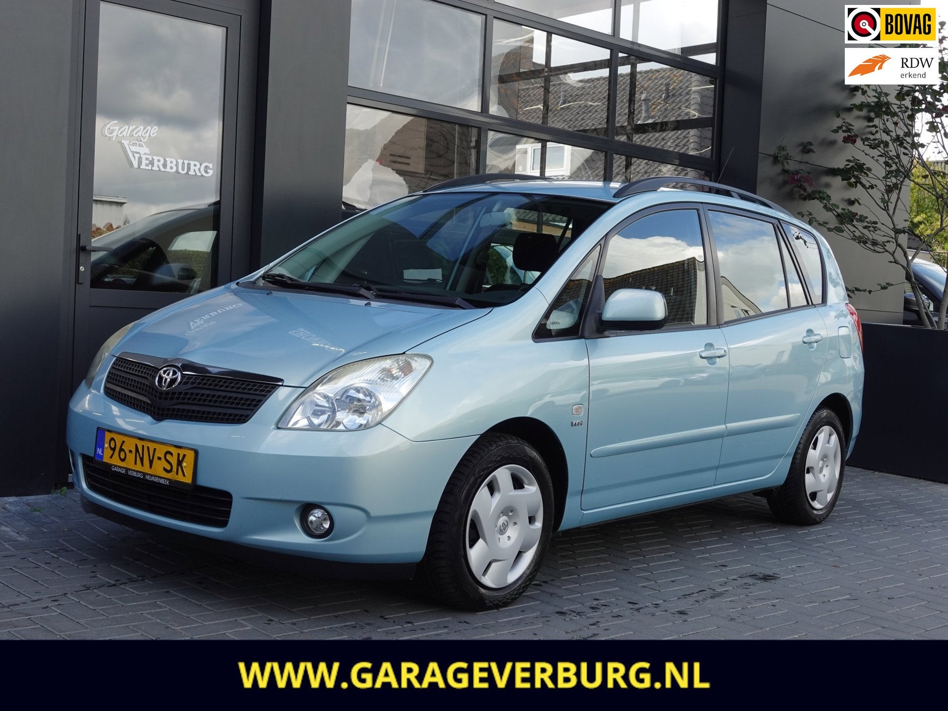 Toyota Corolla Verso 1.8 VVT-i Sol / 140.699 Km, Auto's, Gebruikt, Zwart, Blauw, Origineel Nederlands