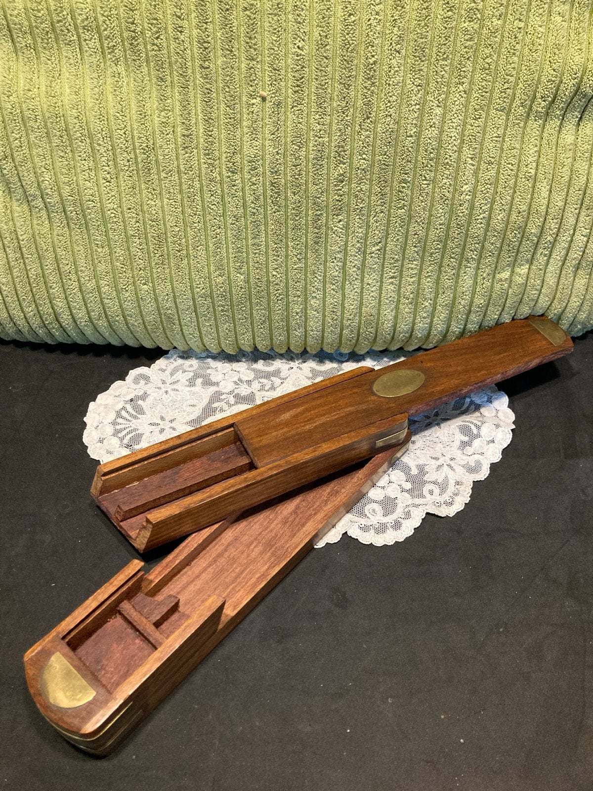 Antiek houten pennenbakje (230726h), Ophalen of Verzenden