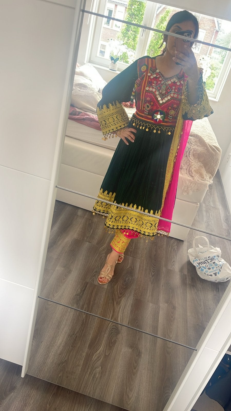 Afghaanse jurk, kalay afghan maat xl, Kleding | Dames, Maat 46/48 (XL) of groter, Ophalen of Verzenden, Kleding, Overige thema's