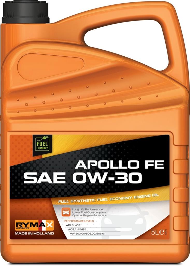 Rymax Apollo FE SAE 0W-30 Volledig Synthetische Motorolie 5L, Auto diversen, Onderhoudsmiddelen, Ophalen of Verzenden