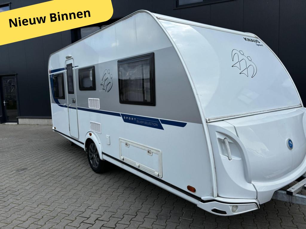 Knaus Sport Silver Selection 500 EU - Mover - Enkele Bedden, Caravans en Kamperen, Caravans, Rondzit, Particulier, Ringverwarming