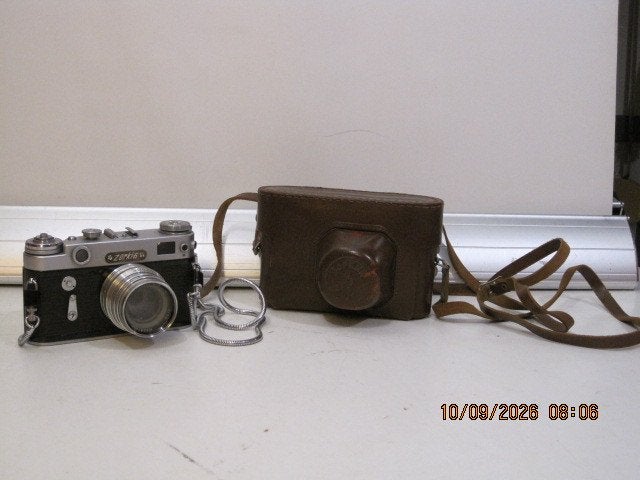 zorki 6 met jupiter 2/50 lens in goed werkende staat (399), Ophalen of Verzenden, Gebruikt, Spiegelreflex, Overige Merken