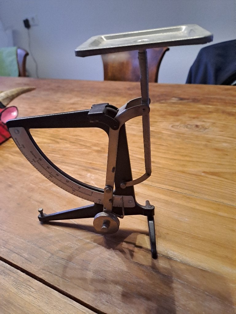 Authentieke metalen brievenweegschaal, Ophalen of Verzenden