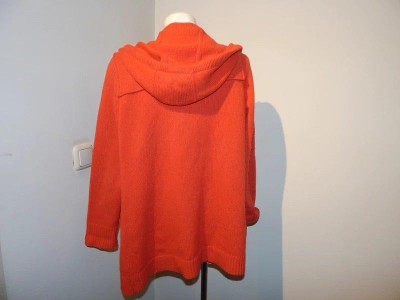 Ralph Lauren oranje wollen houtje touwtje vest capuchon M, Maat 38/40 (M), Verzenden, Oranje, Ralph Lauren