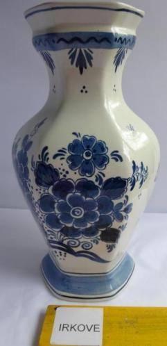 DE DISTEL * DELFT BLAUWE VAAS * Zes Kantig *, Verzenden