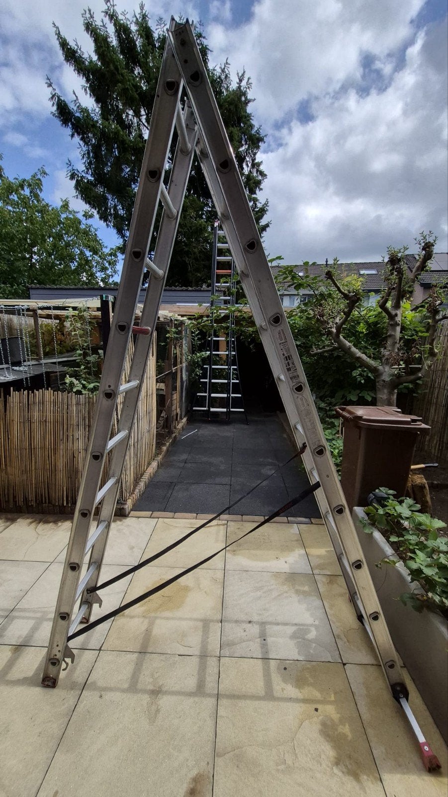 Professionele Ladder aluminium, Doe-het-zelf en Verbouw, Ophalen, 2 tot 4 meter