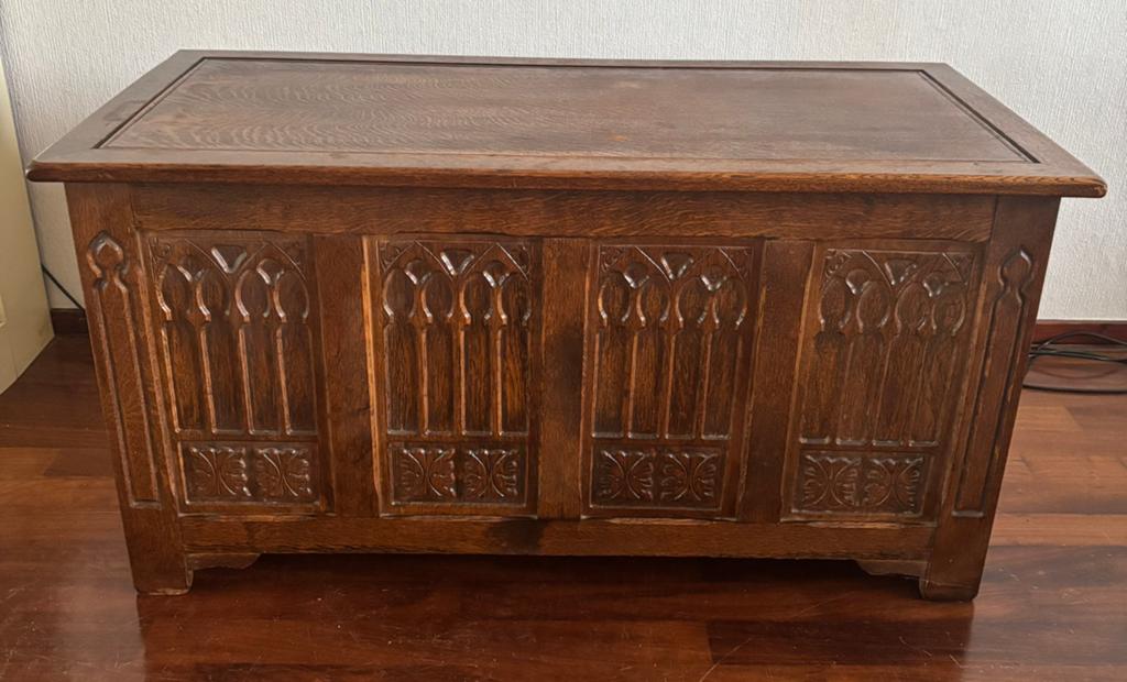 Mooie oude deken kist, Huis en Inrichting, Woonaccessoires | Kisten, Ophalen, 100 tot 150 cm, Teakhout, Zo goed als nieuw