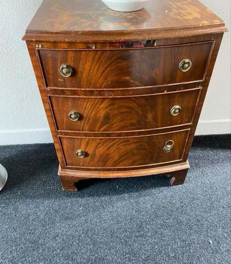 Vintage Commode met Lades, Gebruikt, Met lade(s), 25 tot 50 cm, Overige houtsoorten