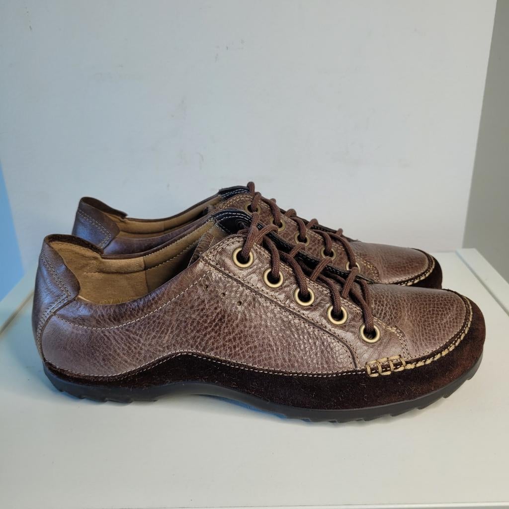 ECCO sneakers veterschoenen 39 bruin leen suede trim, Ecco, Bruin, Ophalen of Verzenden, Sneakers of Gympen