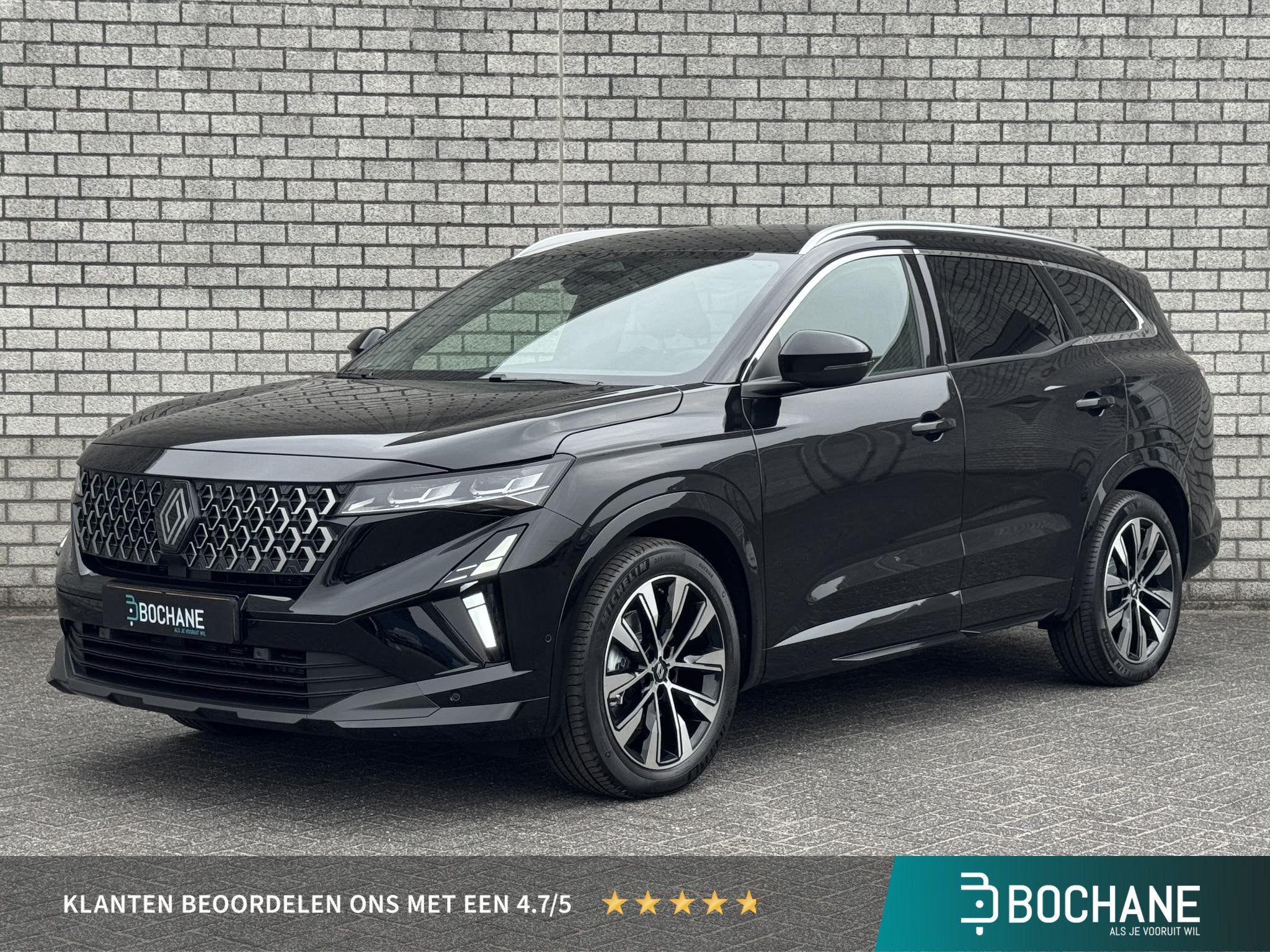 Renault Espace E-Tech Full Hybrid 200 Techno 7p. | Demo | St, Stof, 1199 cc, 7 stoelen, Zwart