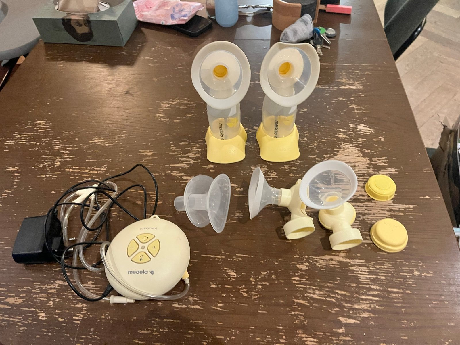 Medela Swing Maxi dubbele elektrische borstkolf, Ophalen, Gebruikt, Dubbelzijdig, Medela