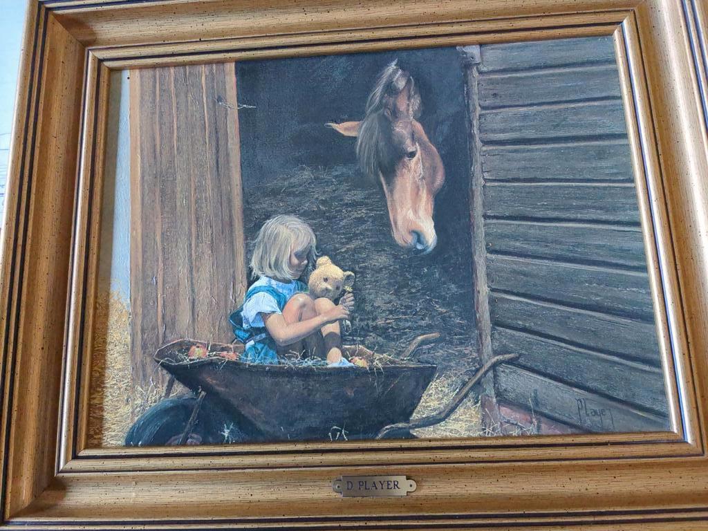 Schilderij boeren tafreel, Antiek en Kunst, Kunst | Schilderijen | Klassiek, Ophalen of Verzenden