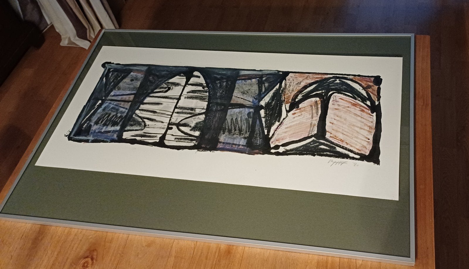 Gesigneerde zeefdruk 'Mind the Gap' 1990., Ophalen of Verzenden