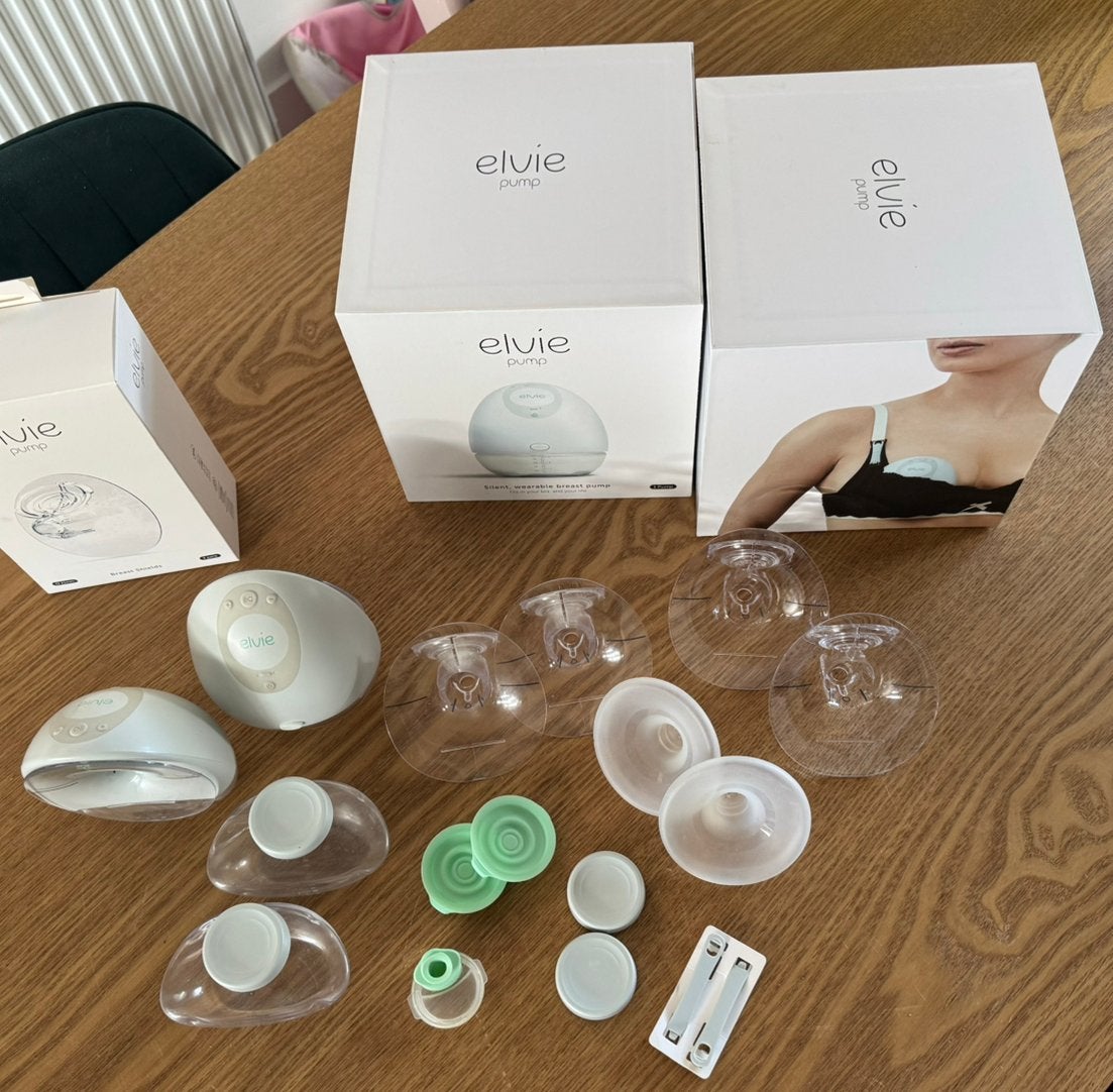 Elvie pump 2 keer, Borstkolf, Ophalen of Verzenden, Zo goed als nieuw, Elvie
