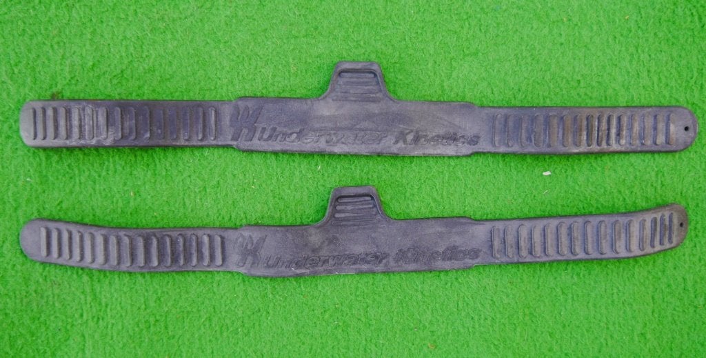 Set straps voor duikvin UK - 40 cm, Watersport en Boten, Duiken, Ophalen of Verzenden, Zo goed als nieuw, Zwem- of Duikvliezen