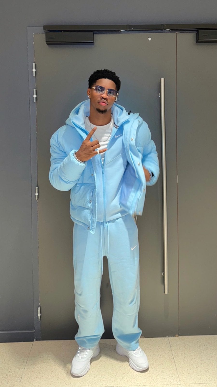 Nocta x nike tracksuit baby blauw, Ophalen of Verzenden, Nieuw, Blauw, Algemeen