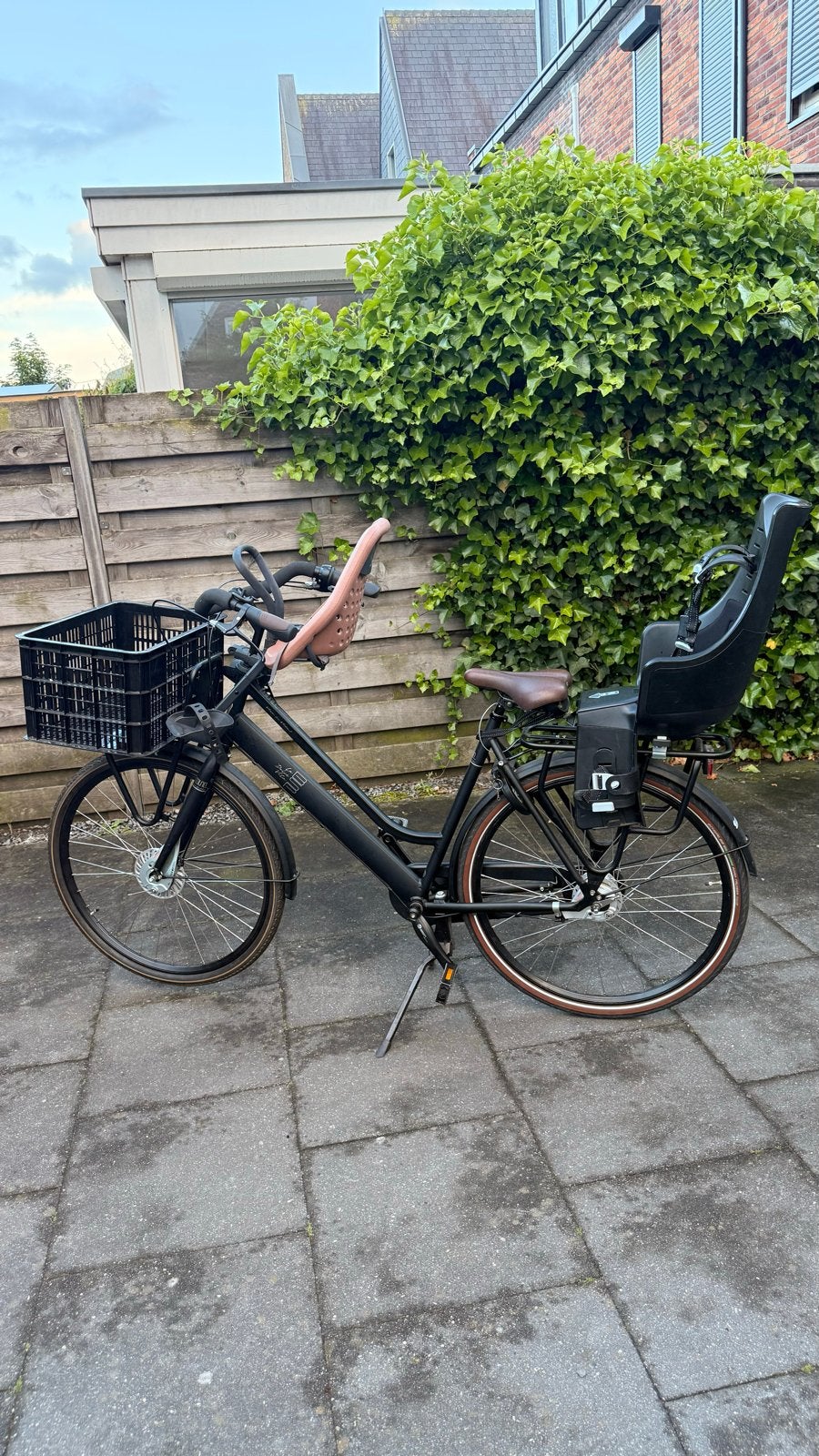 BSP La Dolce Vita Moederfiets met 2 kinderzitjes, 2 zitjes, Versnellingen, 56 cm of meer, Zo goed als nieuw