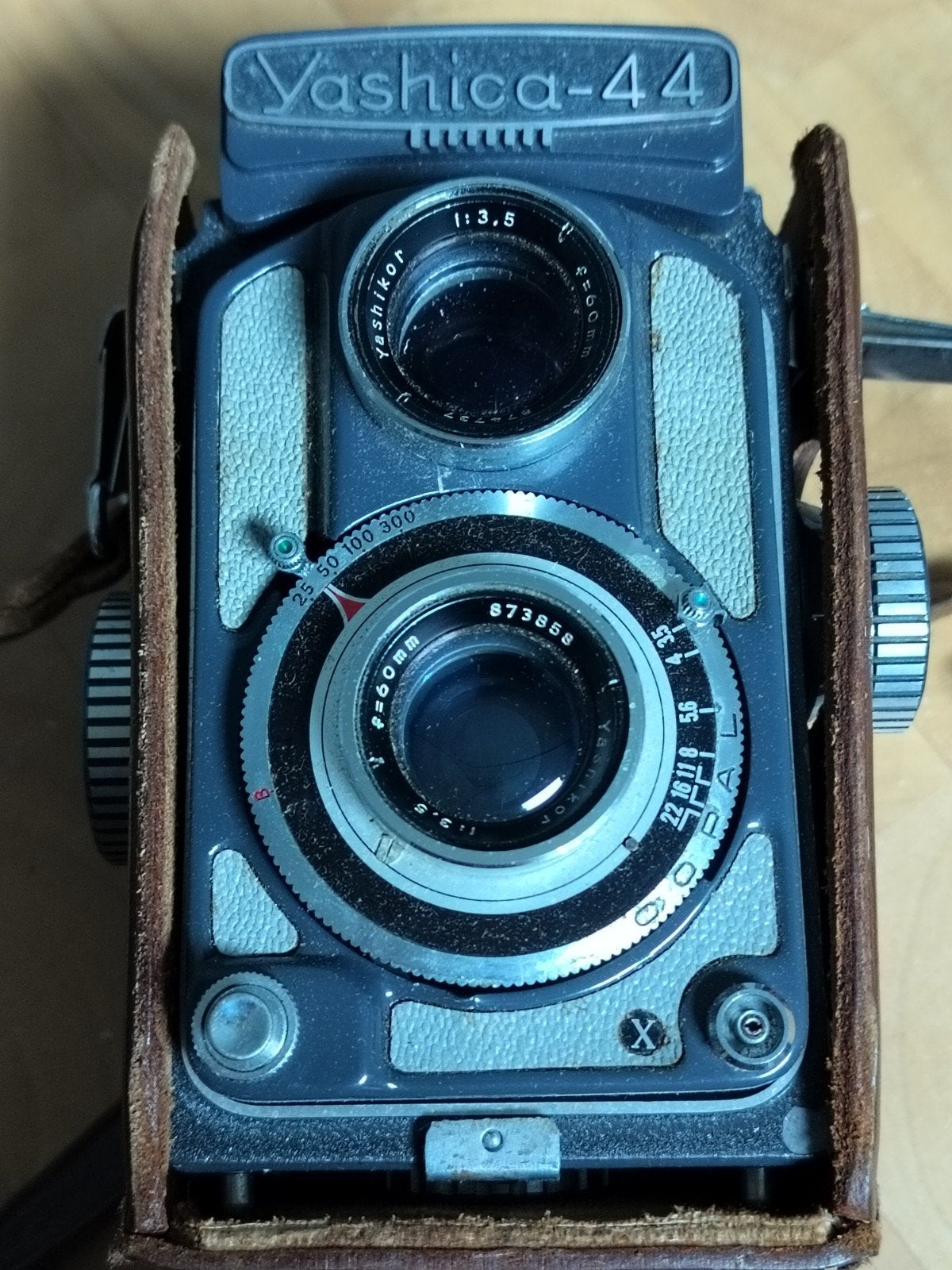 Vintage Yashica 44 X, Audio, Tv en Foto, Ophalen of Verzenden, Gebruikt, Spiegelreflex, Overige Merken