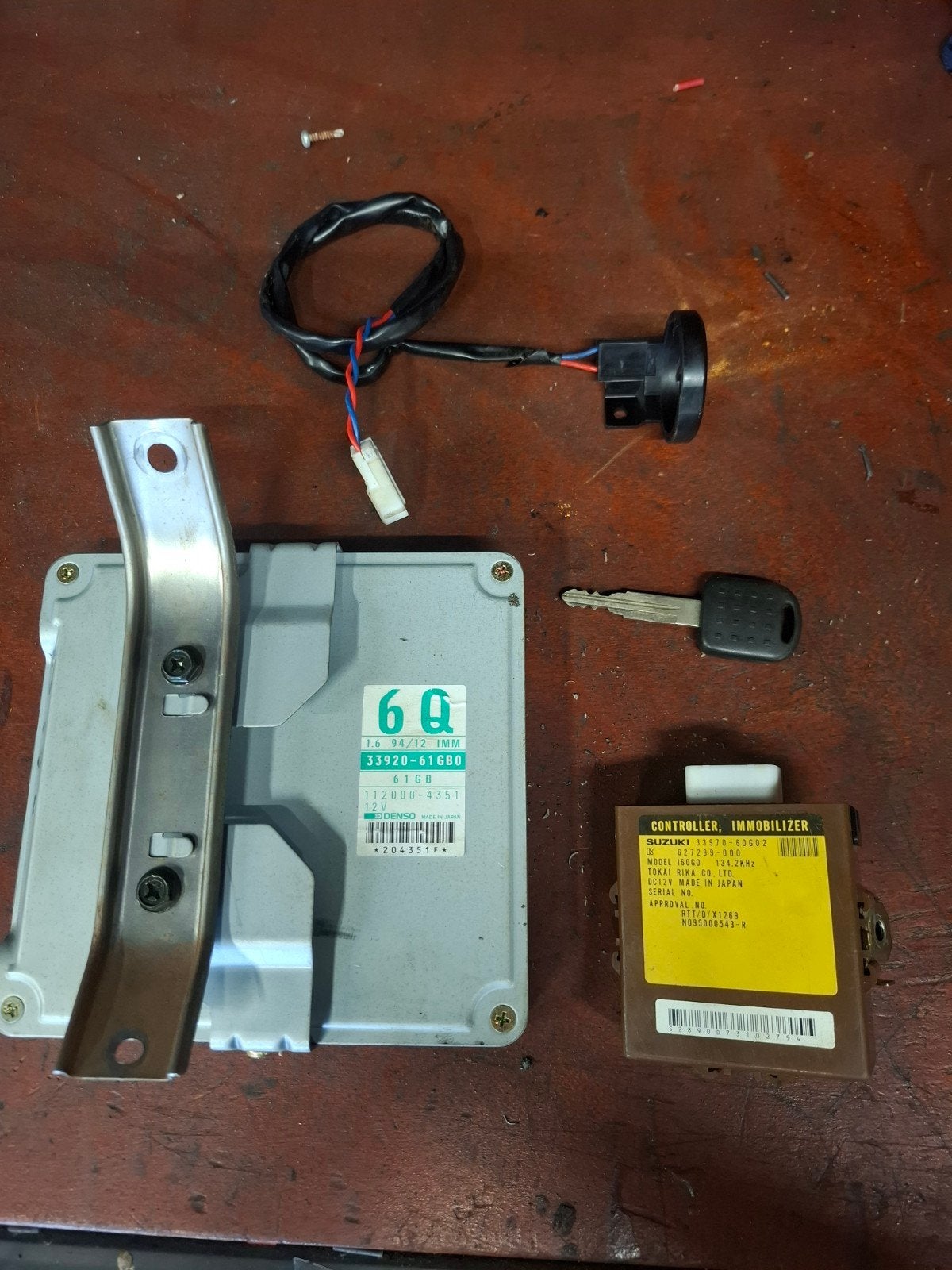 Suzuki baleno/swift ECU Set transponder, Ophalen of Verzenden, Gebruikt, Suzuki