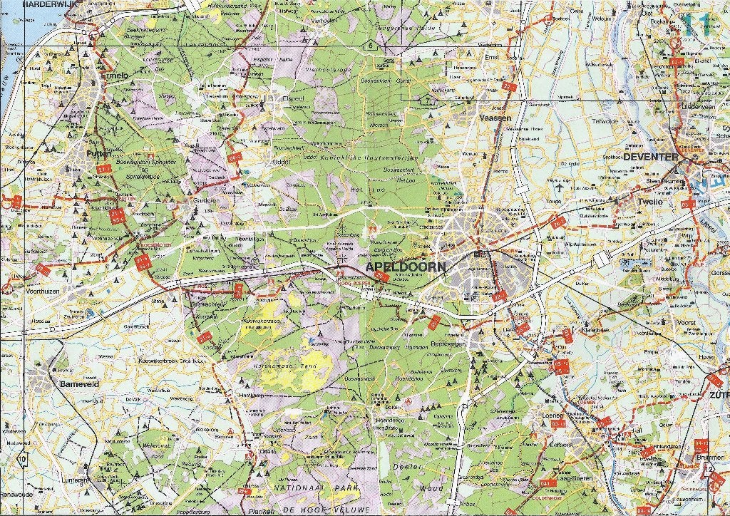 C207 plattegrond omgeving apeldoorn deventer, Boeken, Atlassen en Landkaarten, 2000 tot heden, Ophalen of Verzenden, Nederland