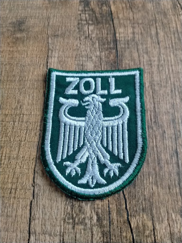 Duitsland , Douane patch , groen, Verzenden, Overige soorten, Duitsland, Embleem of Badge
