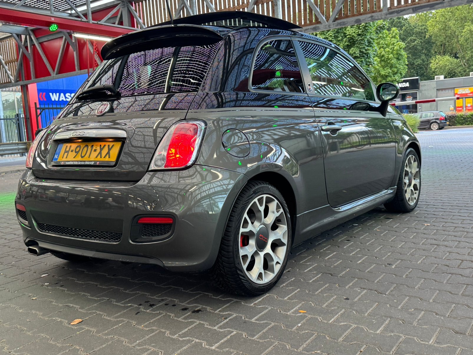 Fiat 500 0.9 Twinair 2014 Grijs, Auto's, Fiat, Voorwielaandrijving, 31 €/maand, 24 km/l, Handgeschakeld