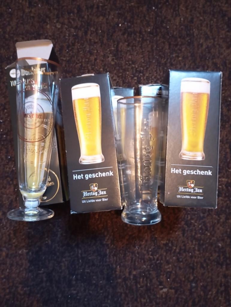 Diverse bierglazen verschillende maten, Ophalen of Verzenden