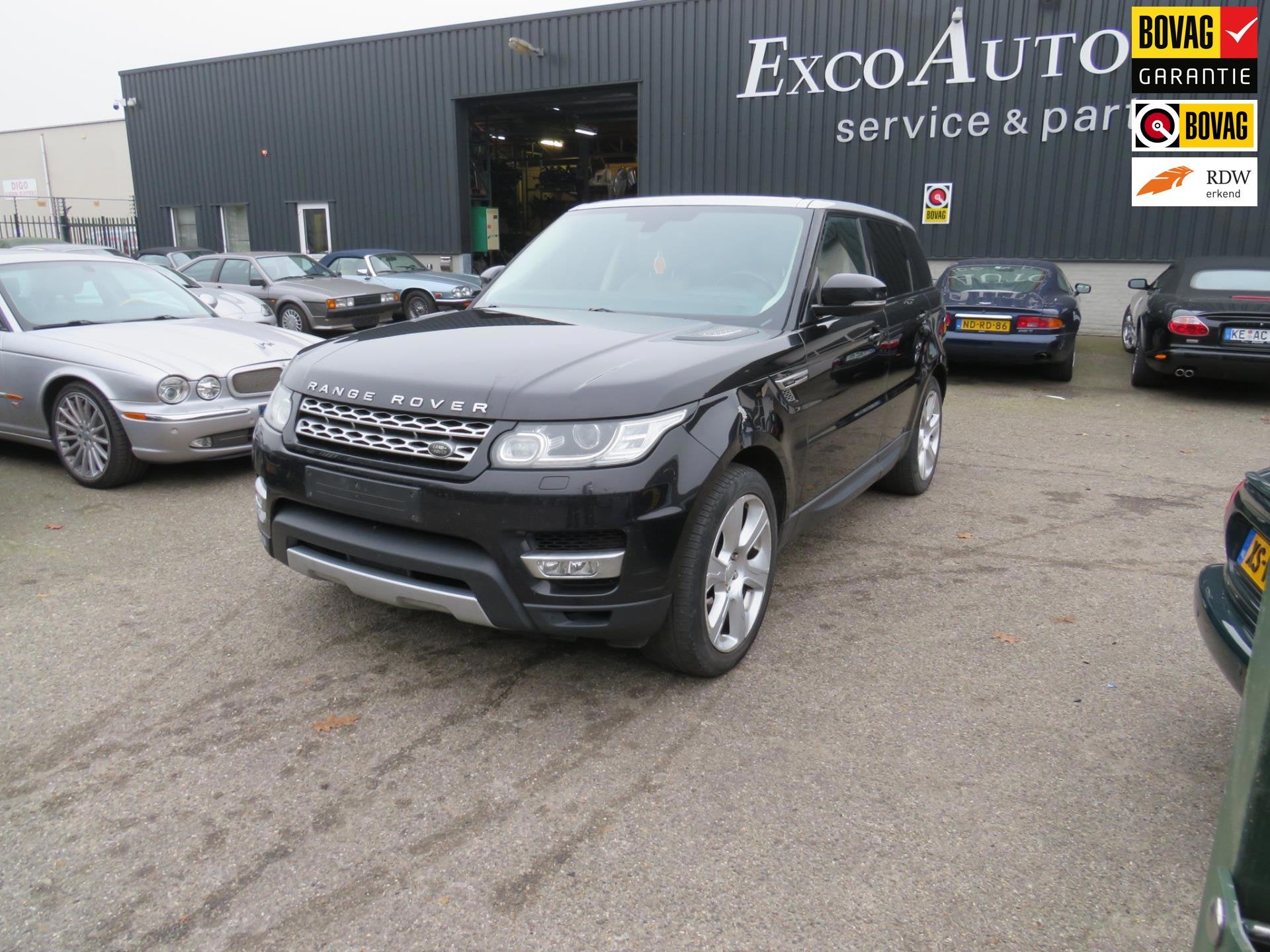 Land Rover Range Rover Sport 3.0 SDV6 Hybrid HSE, Auto's, Automaat, Dealer onderhouden, Gebruikt, Beige