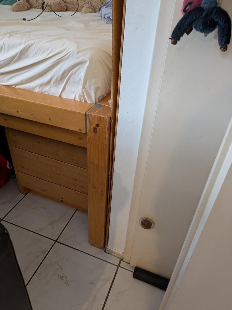 Lundia kajuitbed, Huis en Inrichting, Slaapkamer | Bedden, Gebruikt, 90 cm, Eenpersoons, Wit
