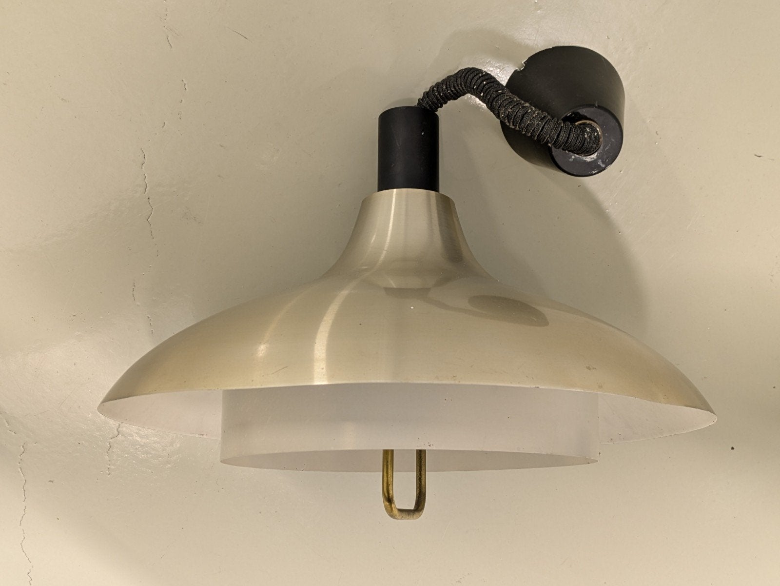 Vintage Lamp Hanglamp Jaren 70 Dijkstra Lamp, Ophalen of Verzenden, Gebruikt, Minder dan 50 cm