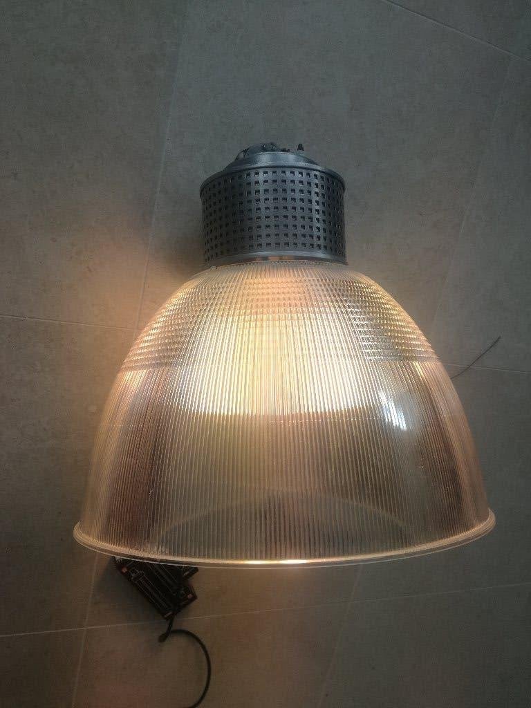 57cm industriele hanglamp, RZB, met kunststof kap., Ophalen of Verzenden, Gebruikt, Kunststof