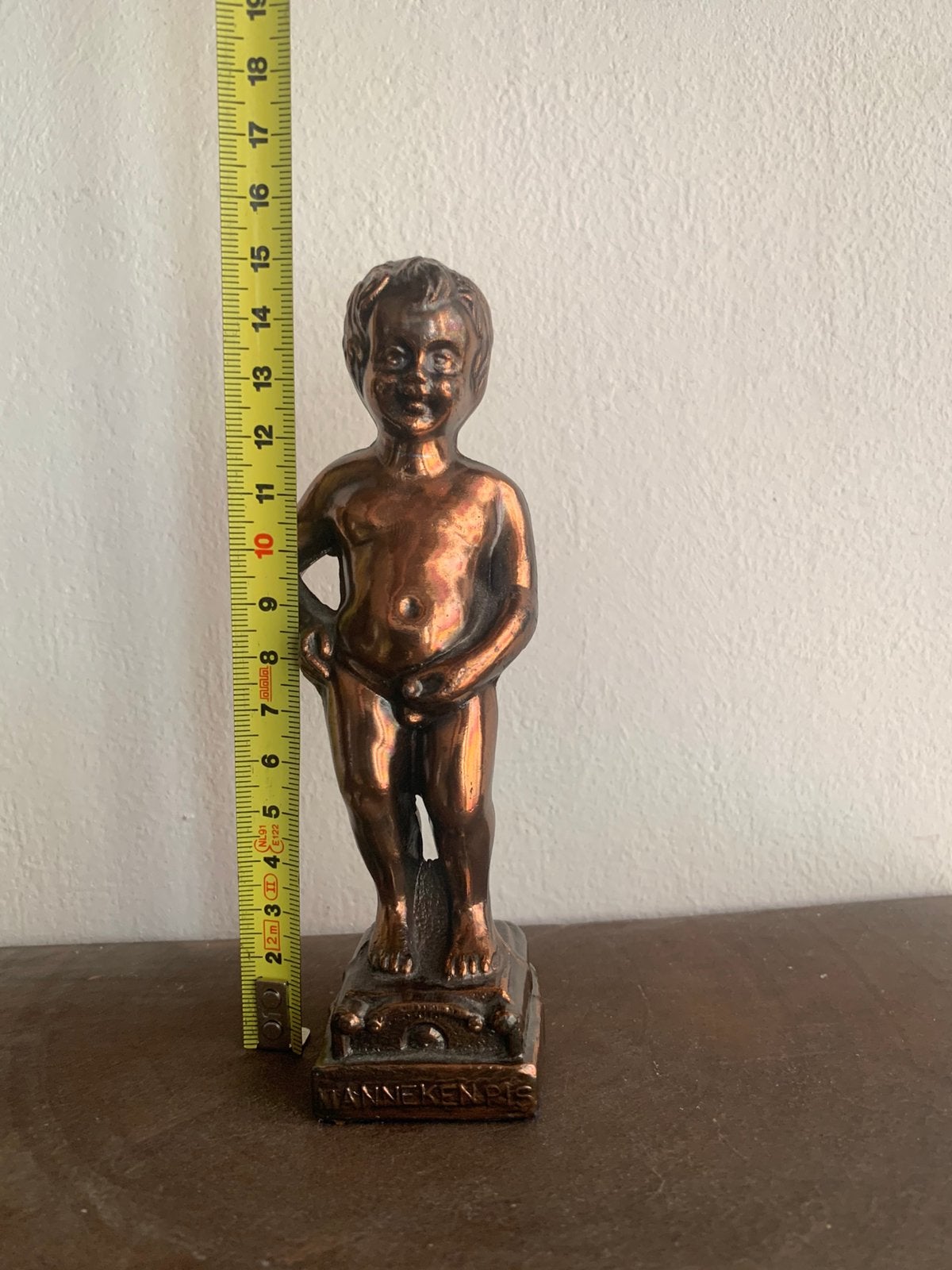 Manneke pis groot 15 cm antiek vintage Gent, Ophalen of Verzenden, Gebruikt, Dier
