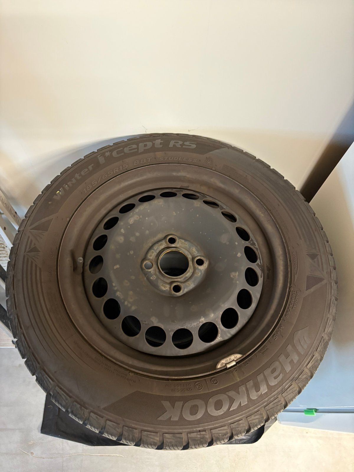 Set van 4 Hankook Winter I*cept RS winterbanden met velg, Ophalen, Gebruikt