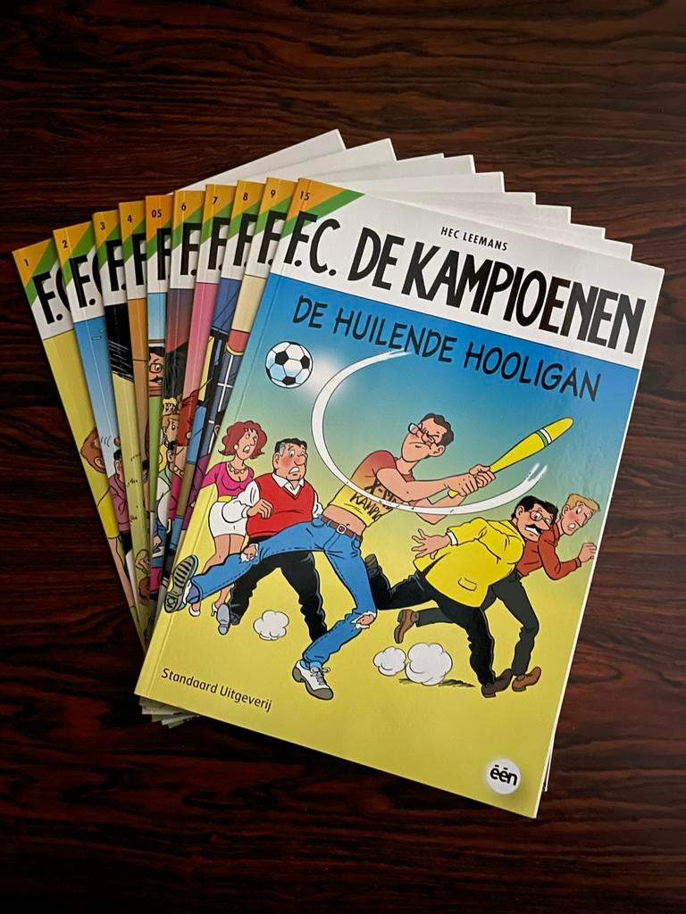 F.C. De Kampioenen - De Huilende Hooligan (reeks 1-9, 15), Meerdere stripboeken, Ophalen of Verzenden, Zo goed als nieuw