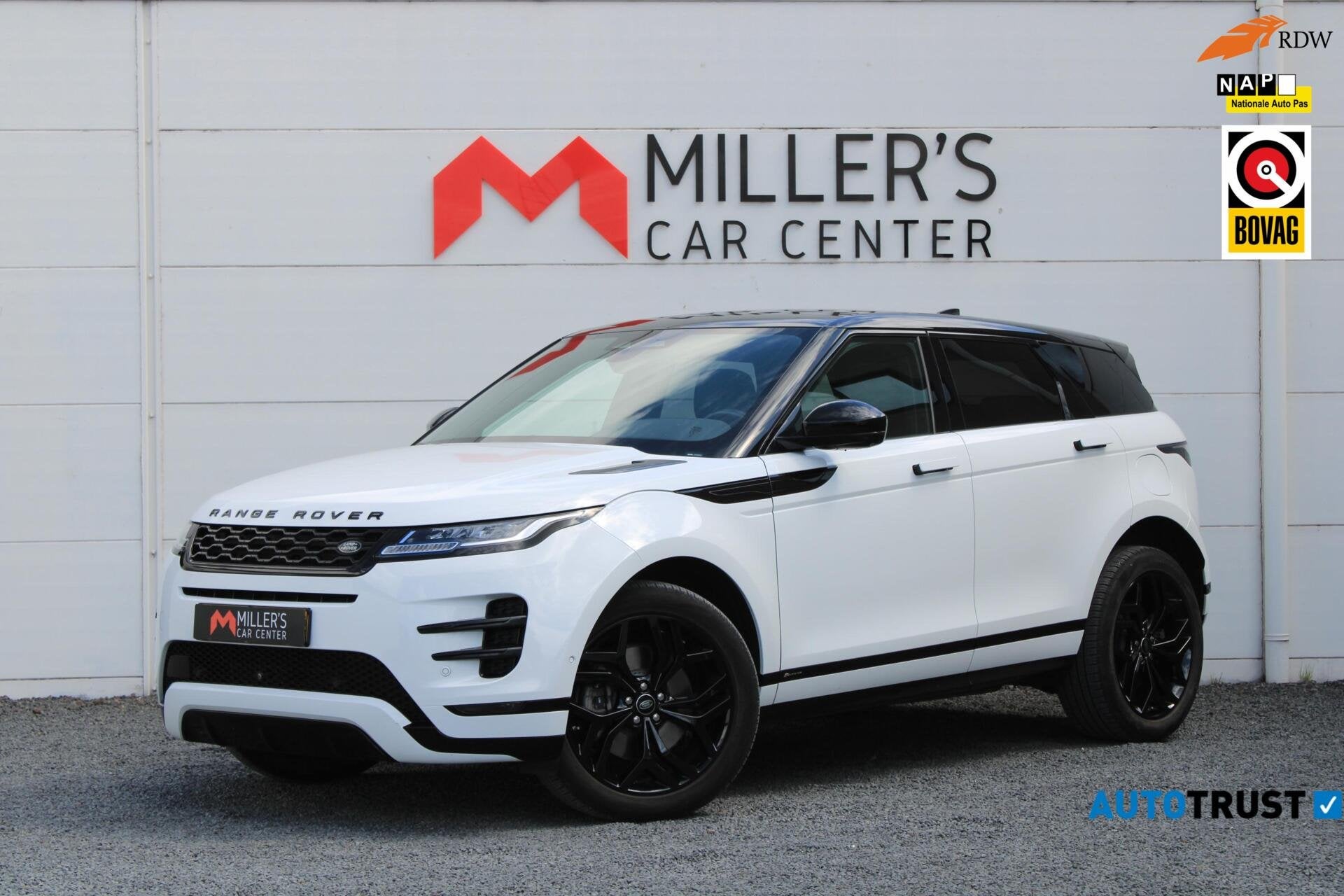 Land Rover Range Rover Evoque 1.5 P300e AWD R-Dynamic S 360, 309 pk, Met garantie (alle), Wit, Vierwielaandrijving