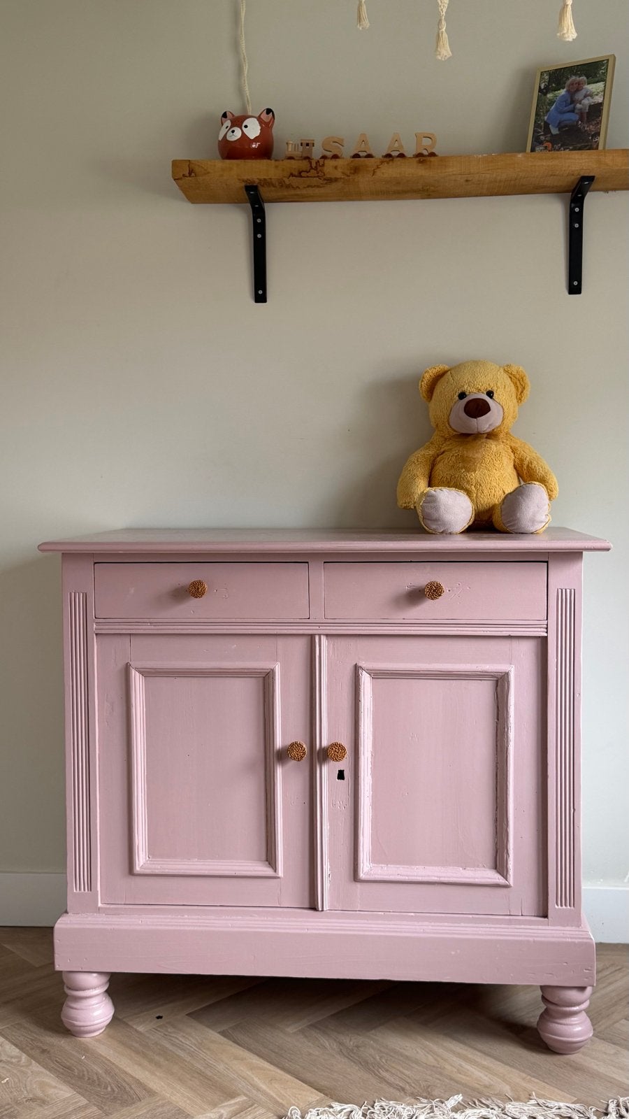 Vintage Roze Commode - Frans Antiek, Ophalen of Verzenden